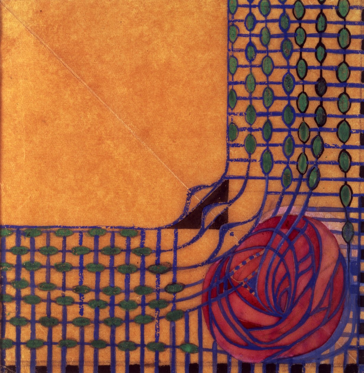 टेक्सटाइल डिज़ाइन, c.1915 द्वारा चार्ल्स रेनी मैकिन्टोश