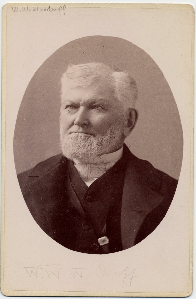 Wilford Woodruff (1807-98), चर्च ऑफ जीसस क्राइस्ट ऑफ लैटर डे सेंट्स, या मॉर्मन (एल्बम प्रिंट) द्वारा चार्ल्स रोसको सैवेज