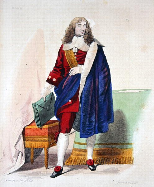 जीन-बैप्टिस्ट कोलबर्ट डी टॉर्सी (1619-83), ई. मेनेचेट द्वारा 'ले प्लुटार्क फ़्रैंकैस' का चित्रण द्वारा चार्ल्स अब्राहम (बाद में) चैसलेट