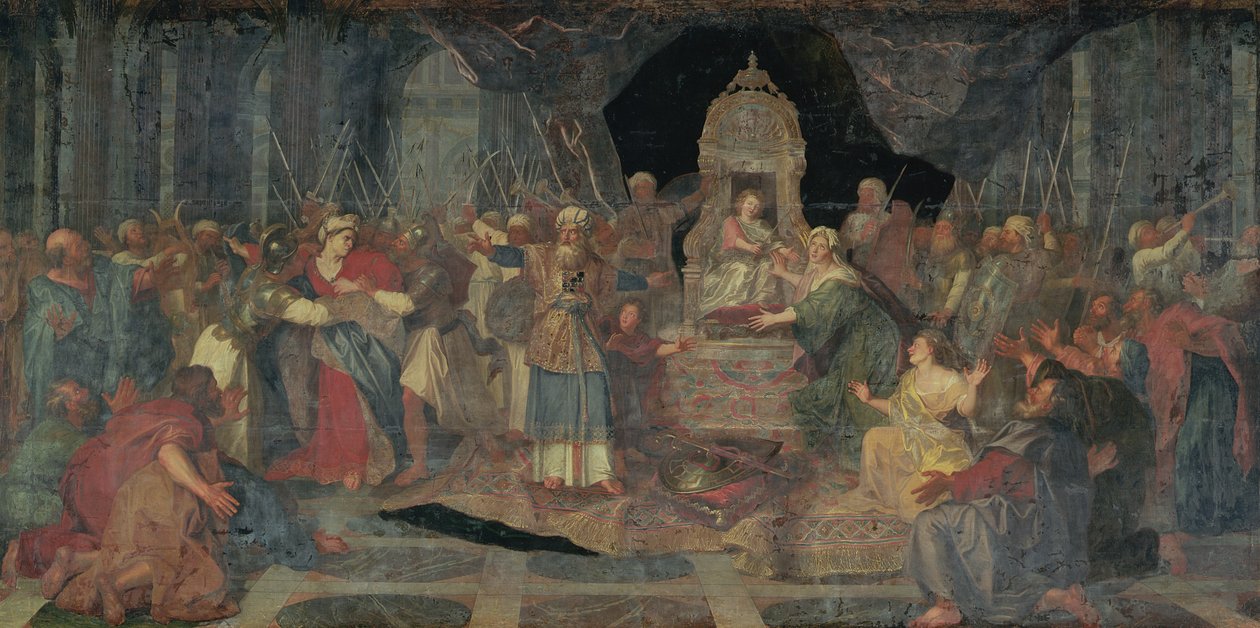 मंदिर से अठालिया का पीछा करते हुए, 1710 द्वारा चार्ल्स एंटोनी कोपेल