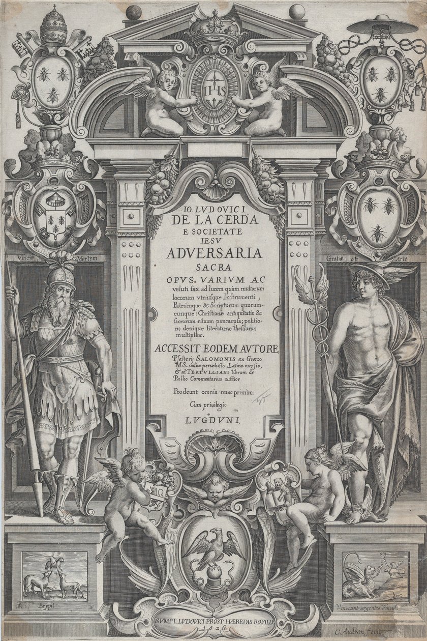 'पवित्र विरोधियों' के लिए अग्रभाग, 1626। द्वारा चार्ल्स ऑड्राना