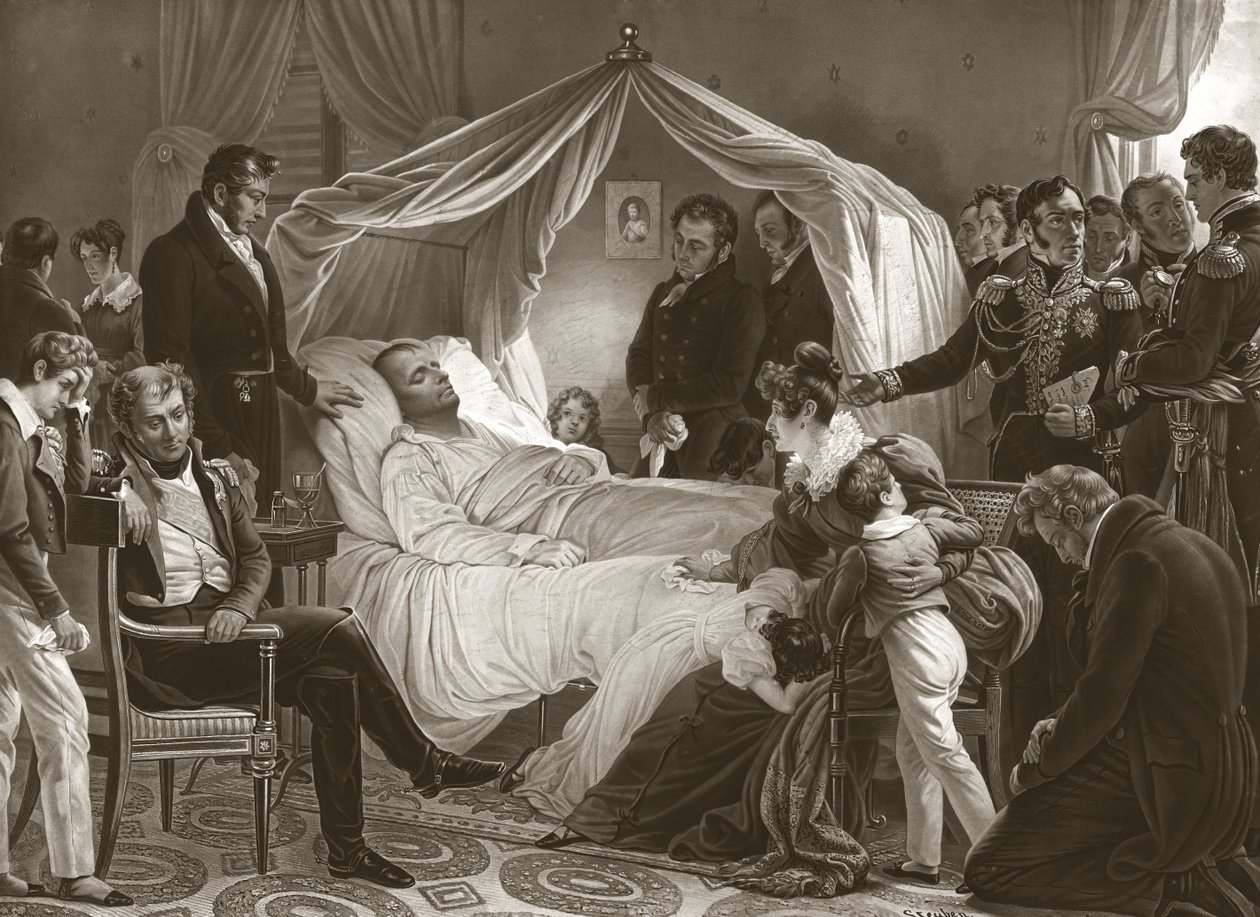 5 मई, 1821 को नेपोलियन ने अपनी मृत्यु पर, द्वारा स्टुबेन के बाद चार्ल्स अगस्टे