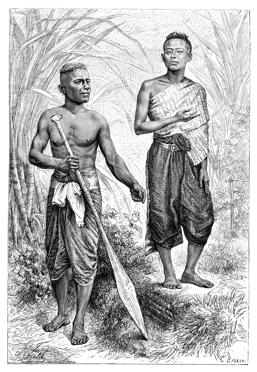 स्याम देश के युवा, 1895। द्वारा चार्ल्स बार्बेंट