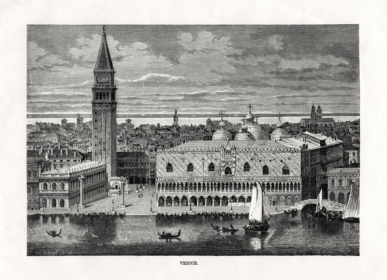वेनिस, इटली, 1879 द्वारा चार्ल्स बार्बेंट