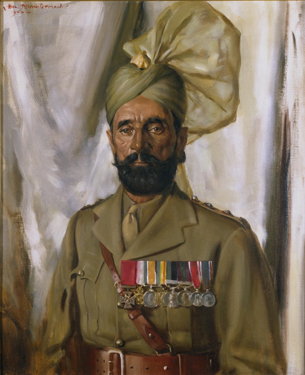 सूबेदार ख़ुदादाद खान कुलपति, 10 वीं बलूच रेजिमेंट, c.1914-35 द्वारा चार्ल्स बेवन