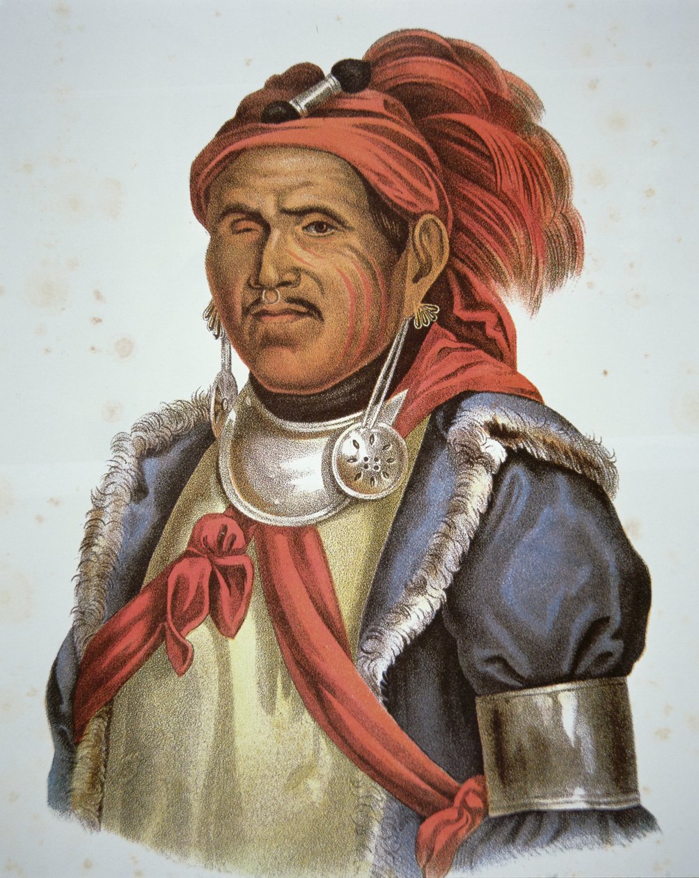 तेनस्कवातावा (1775-1836) (रंग लिथो) द्वारा चार्ल्स बर्ड किंग