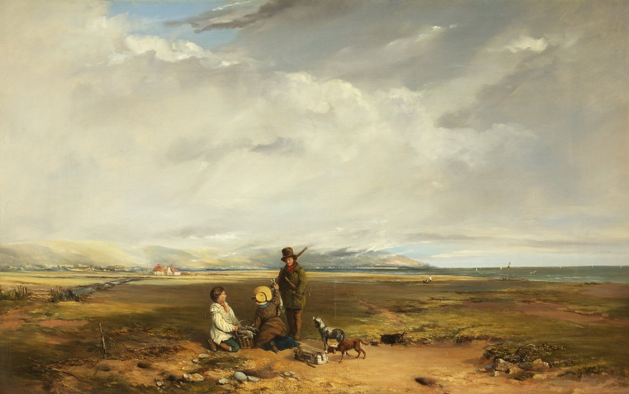 खिलाड़ी और साथियों के साथ लैंडस्केप, संभवतः 1842 (कैनवास पर तेल) द्वारा चार्ल्स ब्रांविटे