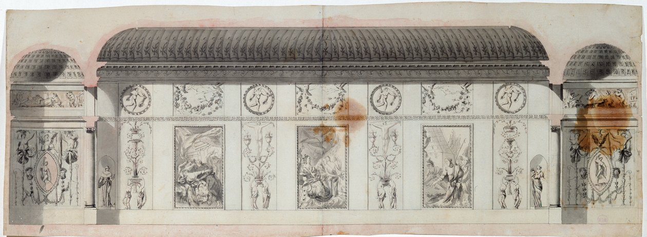 कैथरीन पैलेस, Tsarskoye Selo, रूस, 1780 के दशक का आंतरिक डिजाइन द्वारा चार्ल्स कैमरन