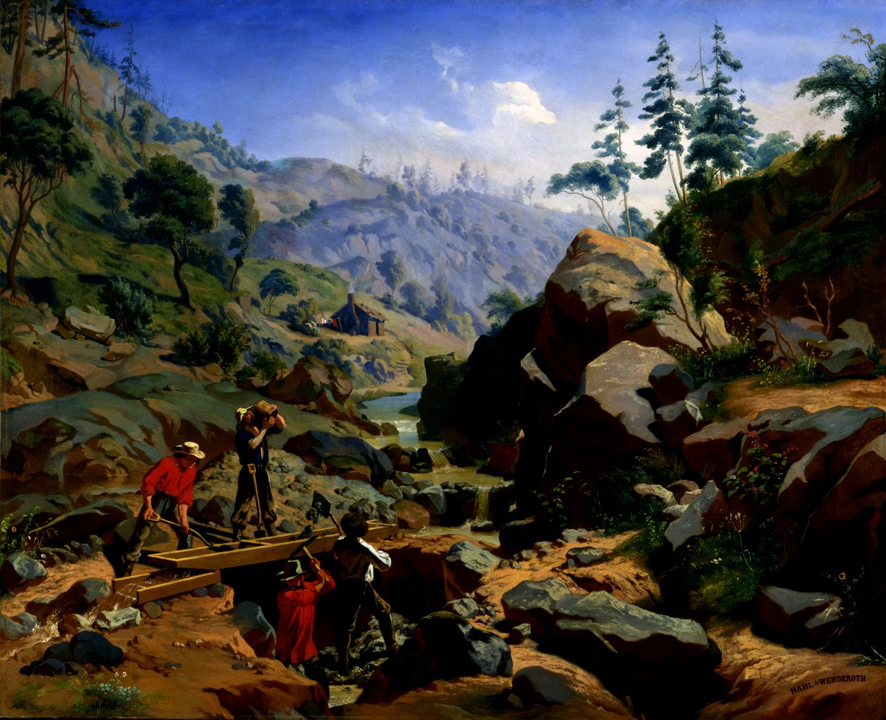 सिएरास में खनिक, 1851-1852। निर्माता: चार्ल्स क्रिश्चियन नहल, अगस्त वेंडरथ। द्वारा चार्ल्स क्रिश्चियन नहल, अगस्त वेंडरोथ