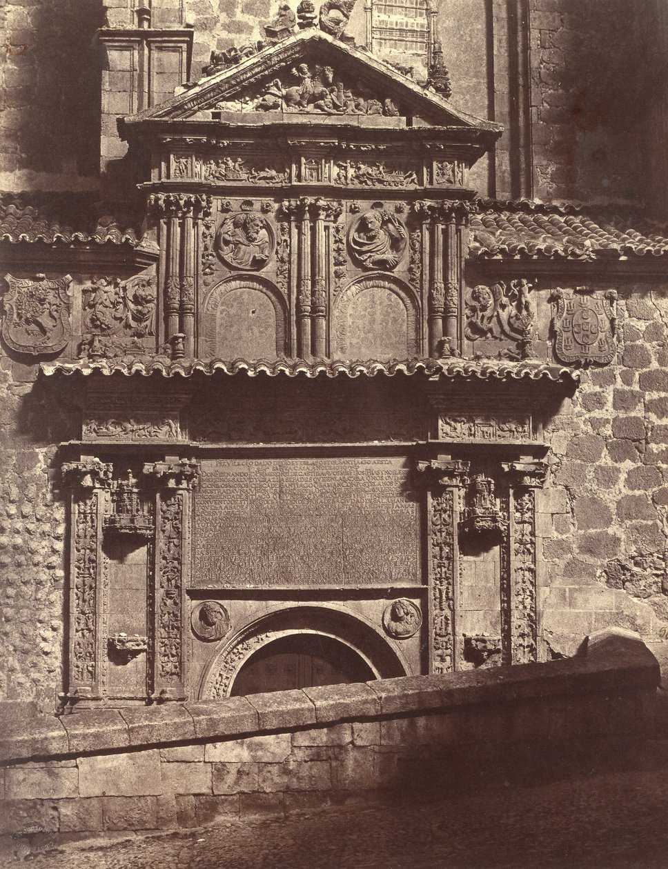 पवित्र आत्मा के कॉन्वेंट का पोर्टल, सलामांका, 1853। द्वारा चार्ल्स क्लिफोर्ड