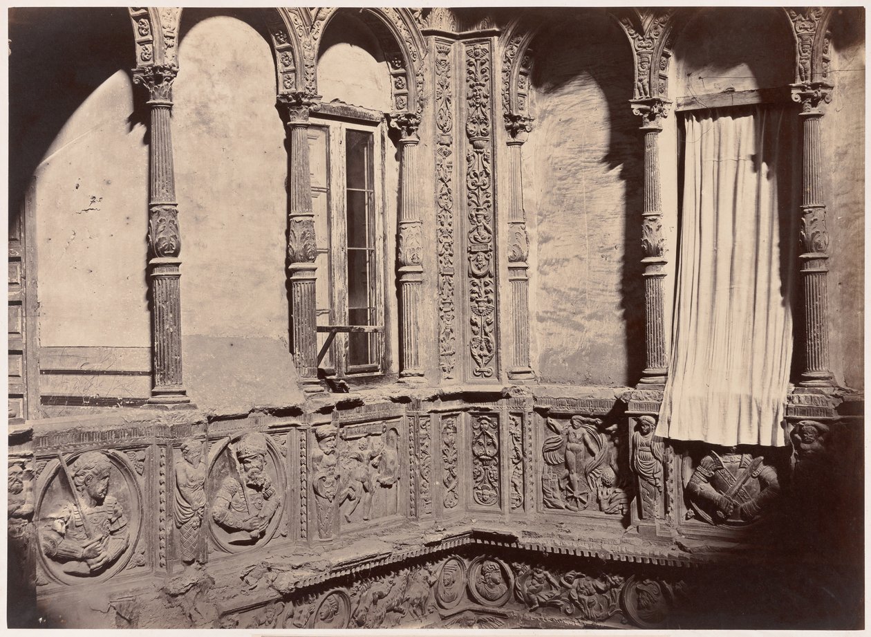 ज़रागोज़ा, शिशुओं के नाम से ज्ञात घर का आंगन, 1860। द्वारा चार्ल्स क्लिफोर्ड