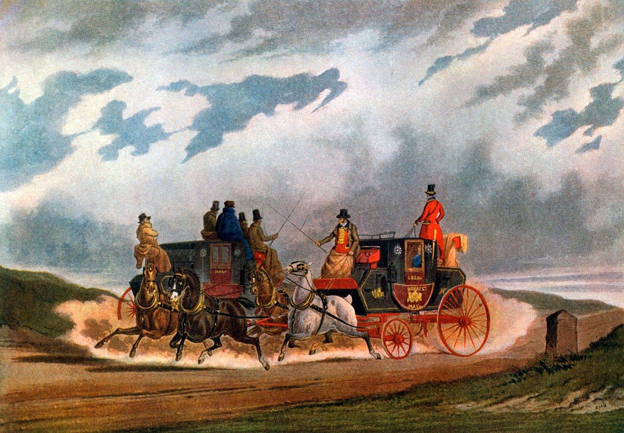 हाफ वे लीड्स कोच, 1837 1927। द्वारा चार्ल्स कूपर हेंडरसन