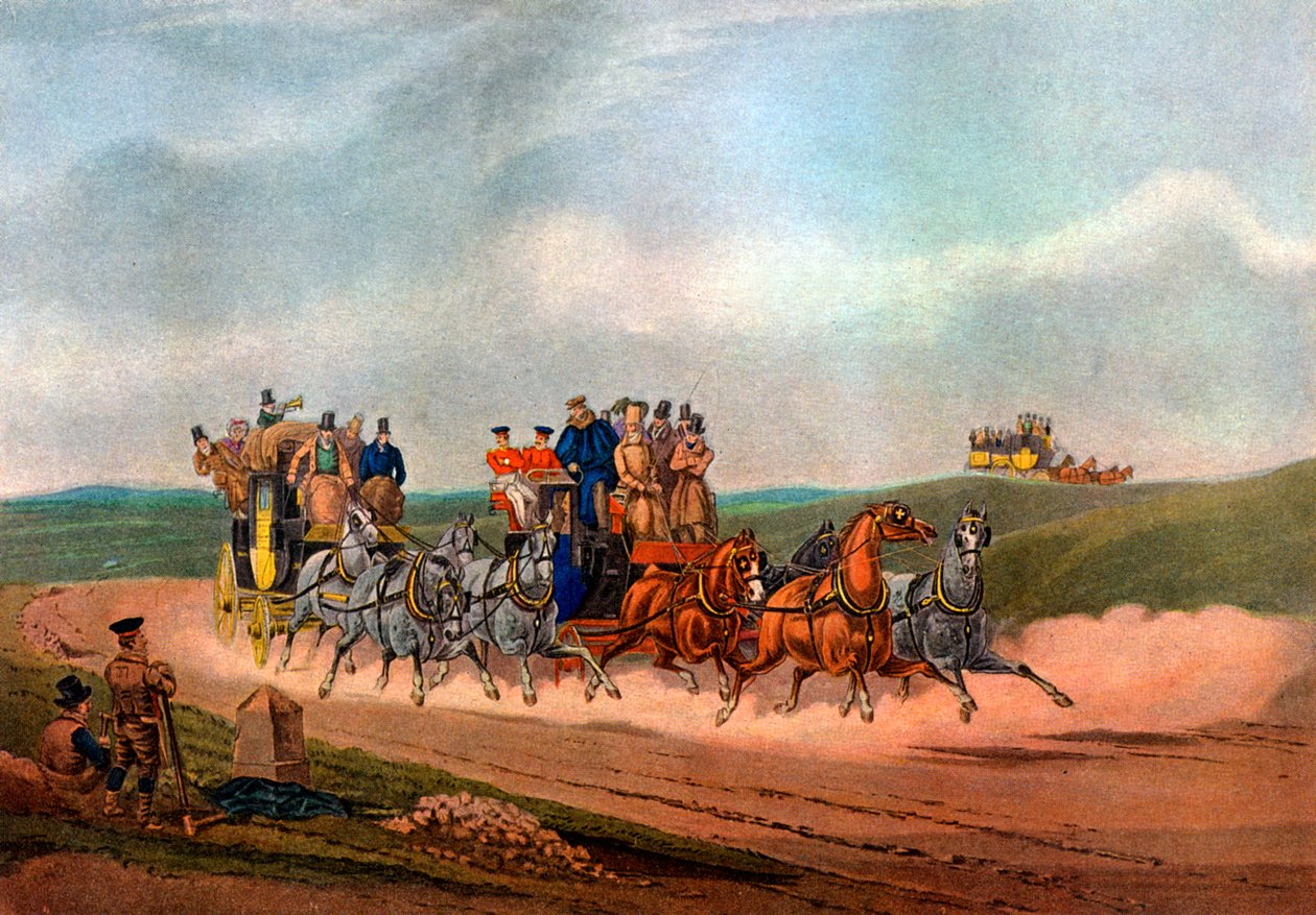 विपक्षी कोच, 1837 1927। द्वारा चार्ल्स कूपर हेंडरसन