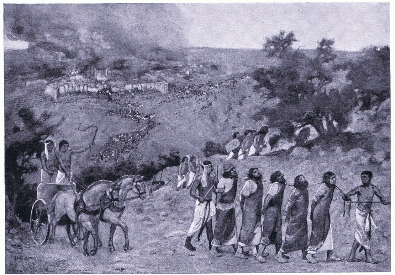 जैतून के पहाड़ पर मिस्र का शिविर, c.1920 (लिथो) द्वारा चार्ल्स डैनियल वार्ड