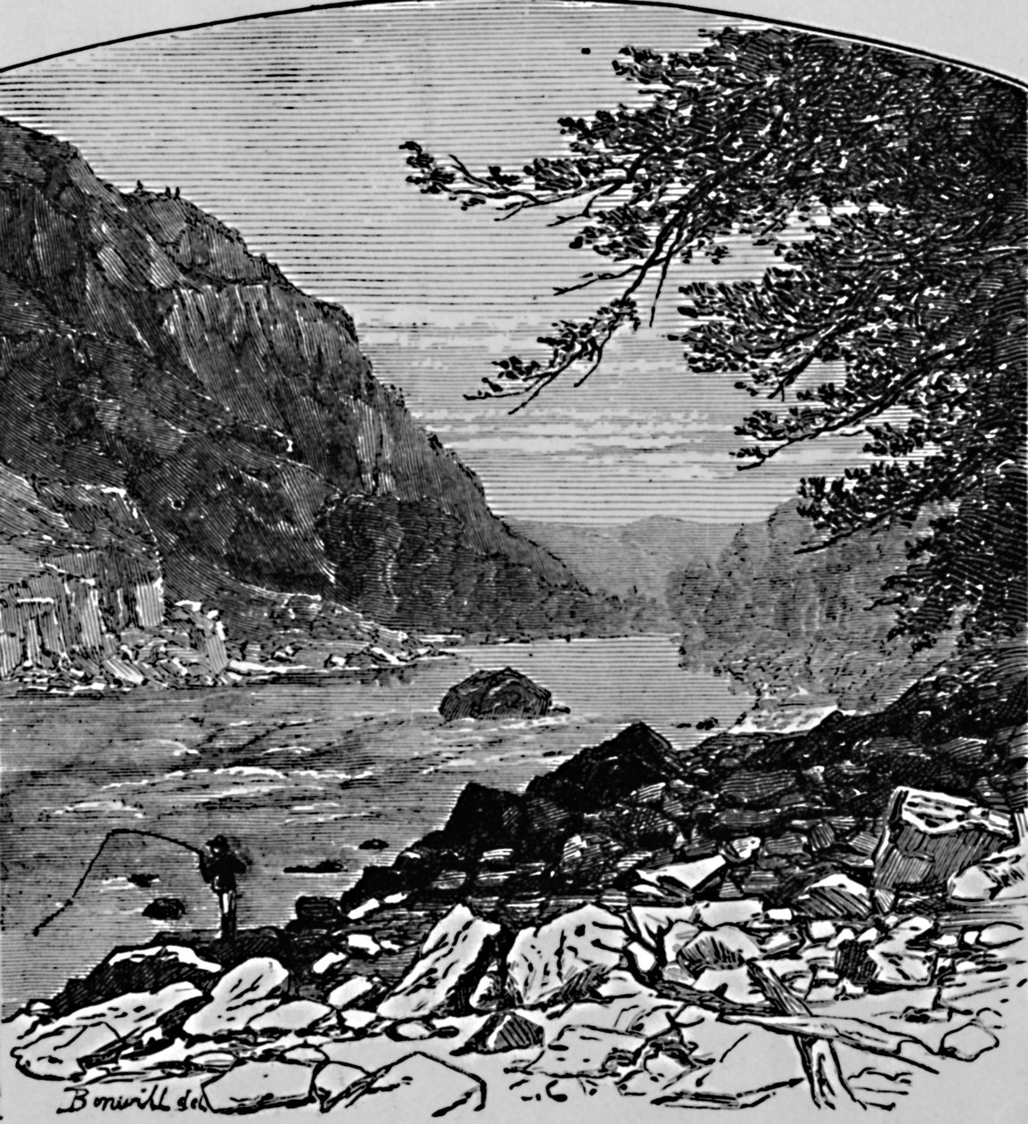 द लोअर केनोन, 1883 द्वारा चार्ल्स ईएच बोनविल