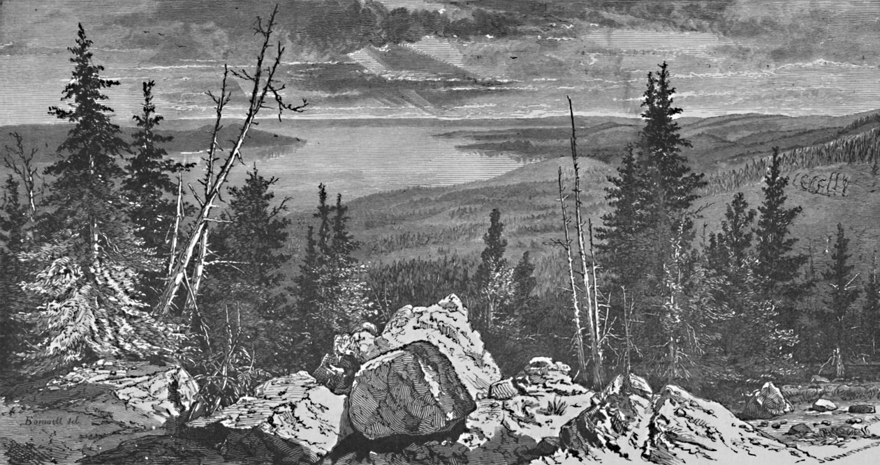 येलोस्टोन झील, 1883 द्वारा चार्ल्स ईएच बोनविल