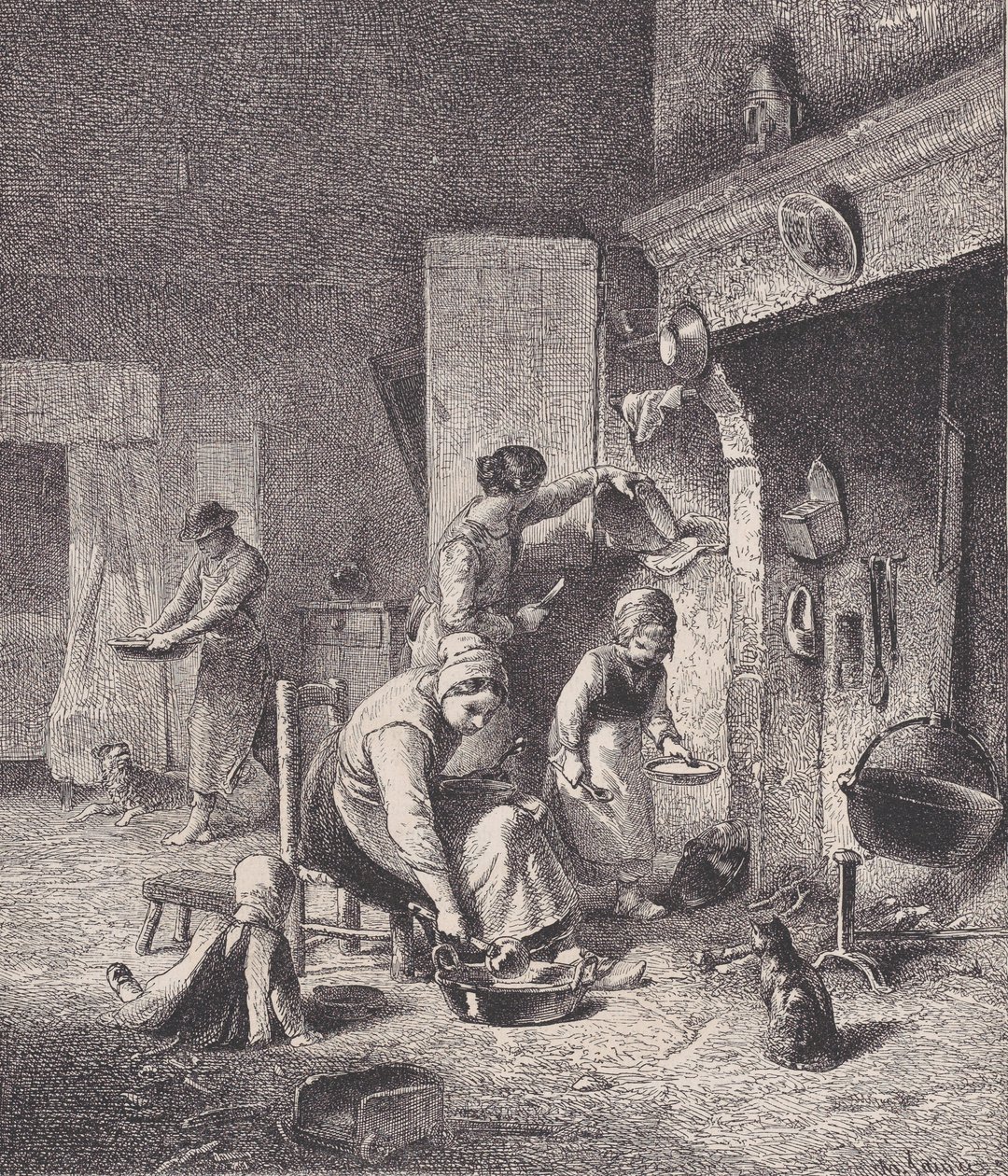 ग्रुएल, ले मैगासिन पिटोरेस्क से, सीए। 1852. द्वारा चार्ल्स एमिले जेक