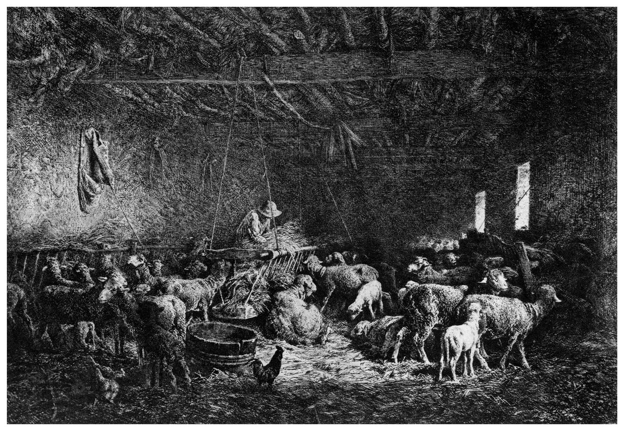ला बर्गेरी, द शेफर्ड, 1825-1890 1924। द्वारा चार्ल्स एमिले जेक