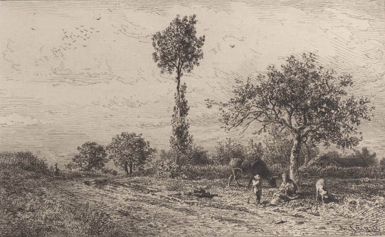 लैंडस्केप, 1864। द्वारा चार्ल्स एमिले जेक