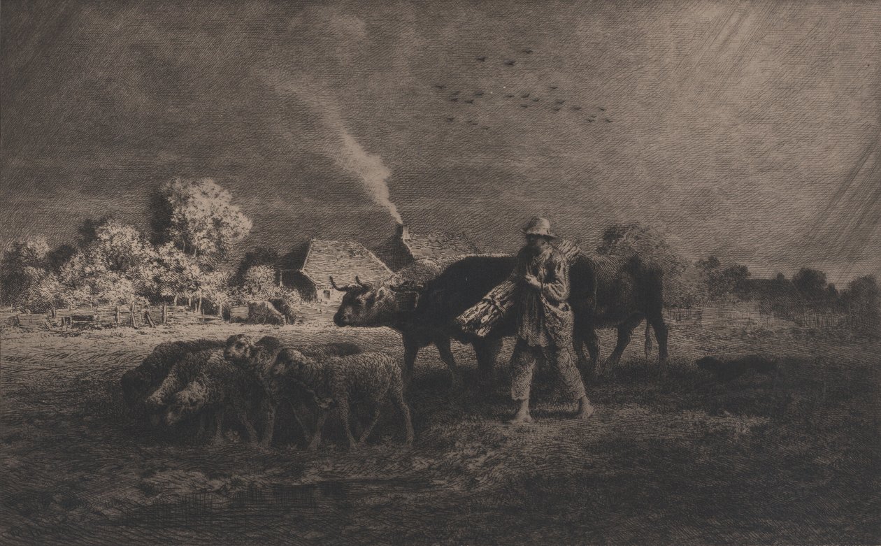 द स्टॉर्म, 1865। द्वारा चार्ल्स एमिले जेक