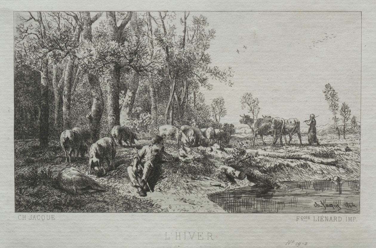 सर्दी, 1864। द्वारा चार्ल्स एमिले जेक