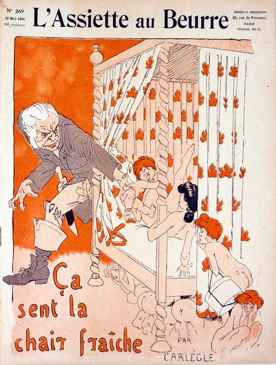 घिनौना, फुर्तीला प्यार, 'L'Assiette au Beurre' से चित्रण द्वारा चार्ल्स एमिल ने कार्लेगल एग्लिक को बुलाया