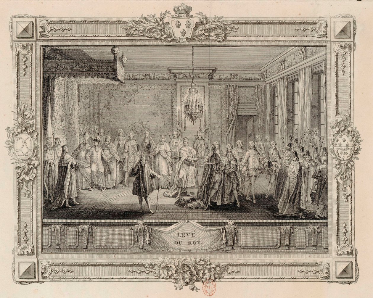 लेवे डु रॉय द लेवी ऑफ़ किंग लुई सोलहवें, 1774-1775। द्वारा चार्ल्स इमैनुएल पाटस