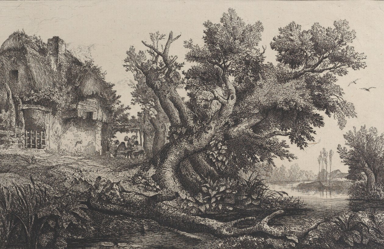 द आर्बर, 1838। द्वारा चार्ल्स फ्रेंकोइस डबगें