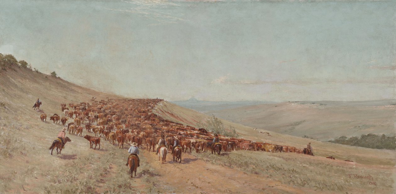 ड्राइविंग हर्ड, 1904 द्वारा चार्ल्स फ्रेंकलिन रूघ