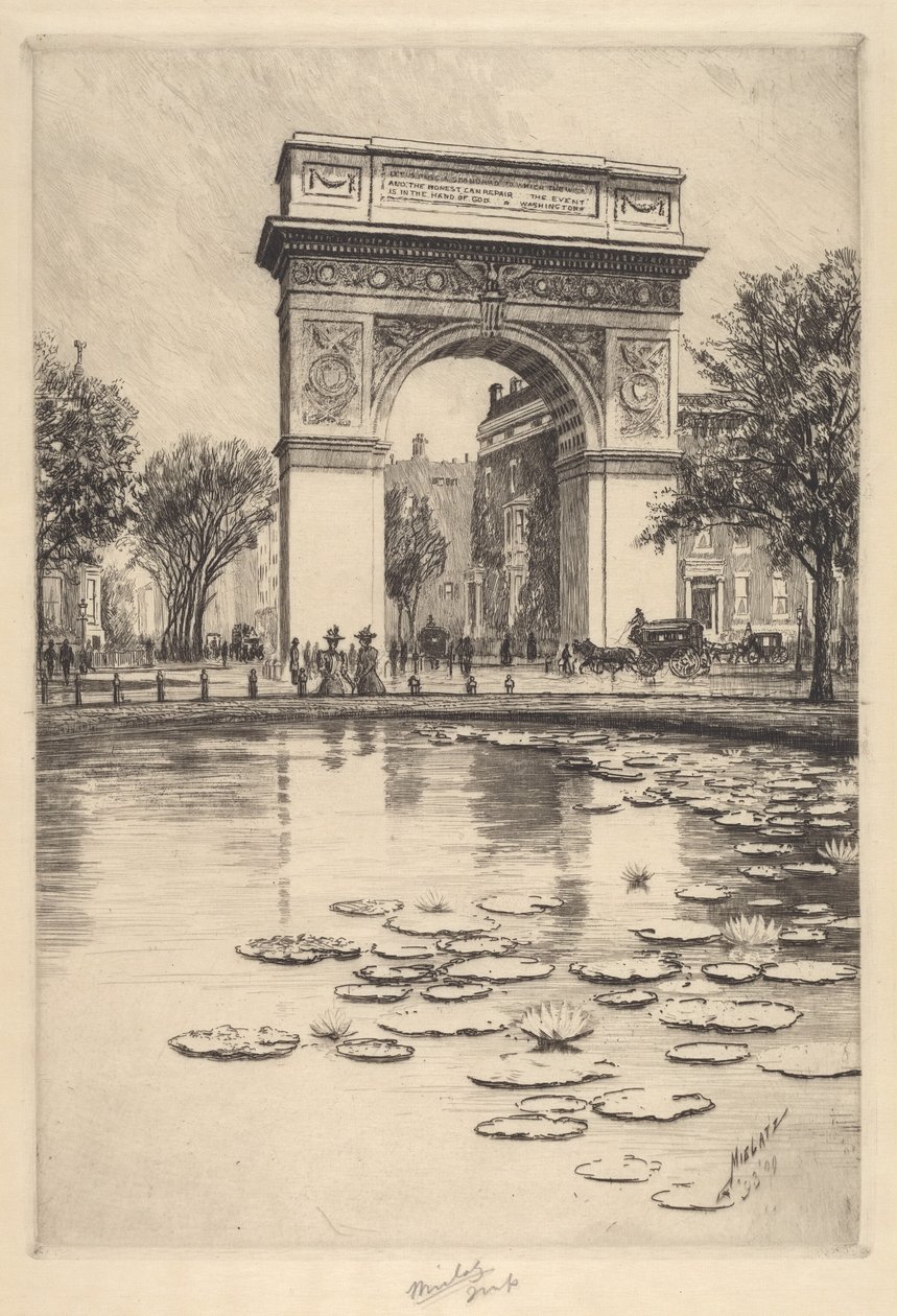 वाशिंगटन आर्क, 1909। द्वारा चार्ल्स फ्रेडरिक विलियम मीलाट्ज़