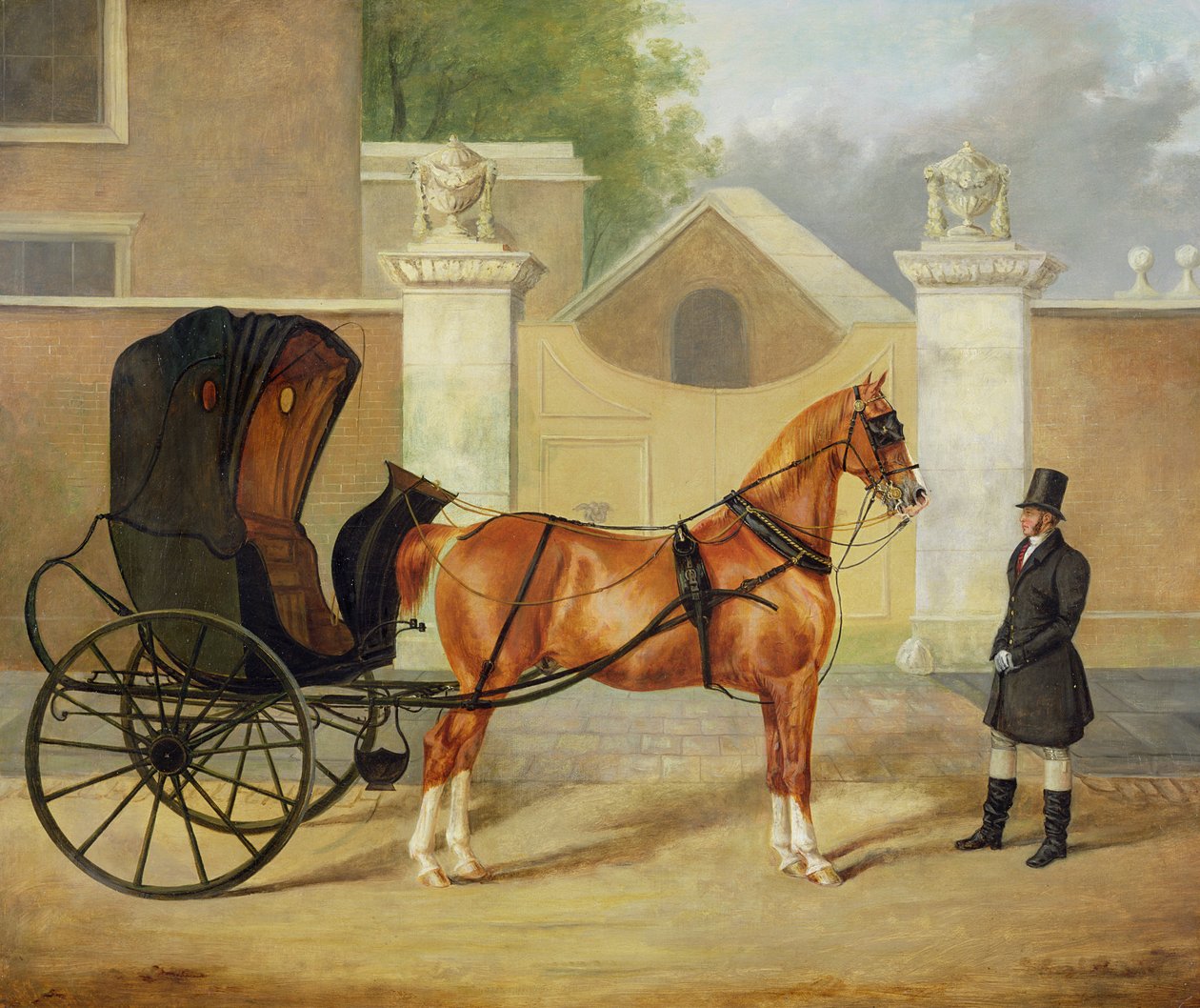 सज्जनों की गाड़ियाँ: एक कैब्रियोलेट, c.1820-30 द्वारा चार्ल्स हैनकॉक