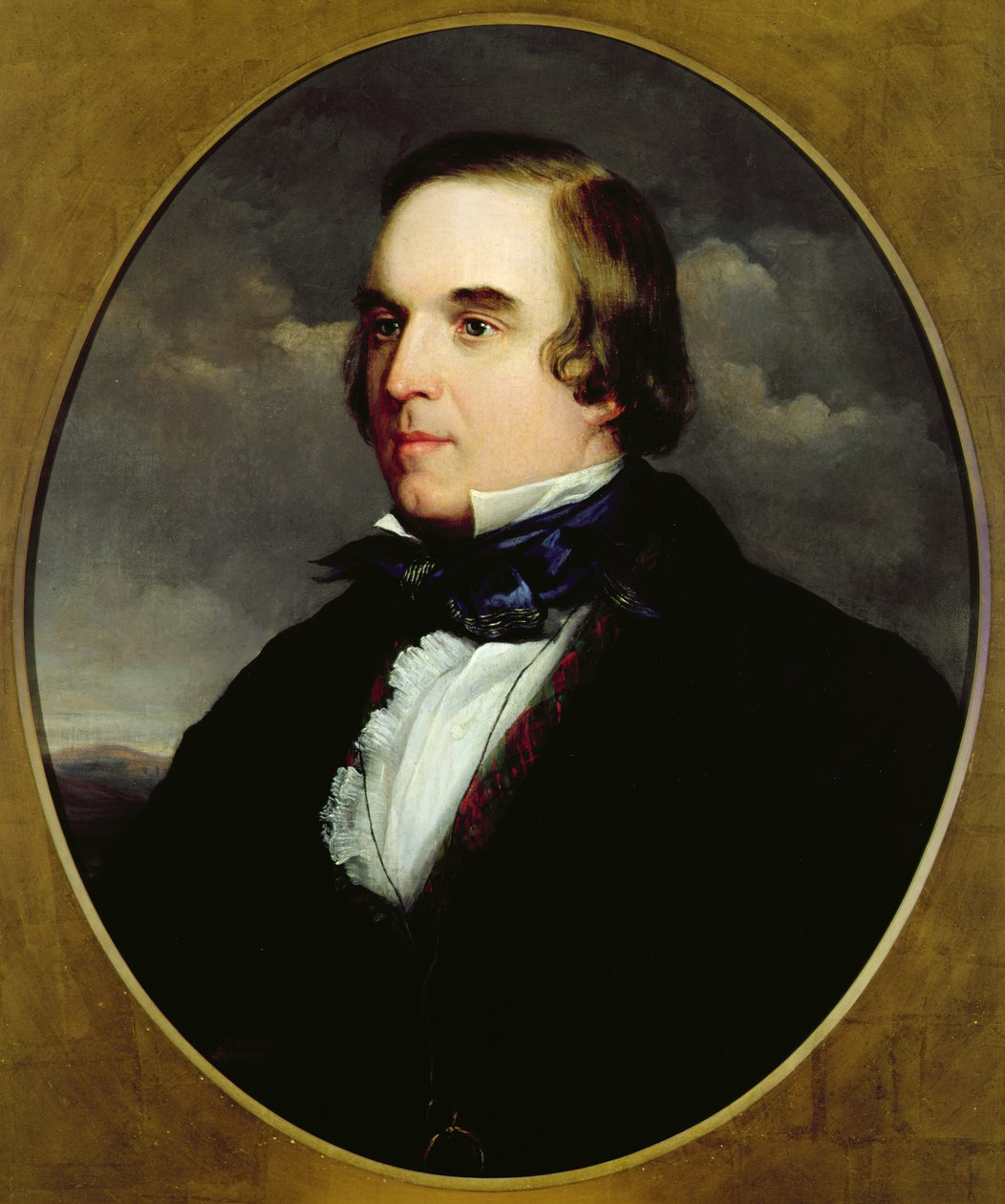 जॉर्ज लिनली का पोर्ट्रेट (1798-1865) (कैनवास पर तेल) द्वारा चार्ल्स हेनरी श्वानफेलर