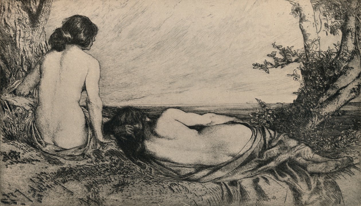 निम्फ्स बाय द सी, 1905 द्वारा चार्ल्स होरोलिड