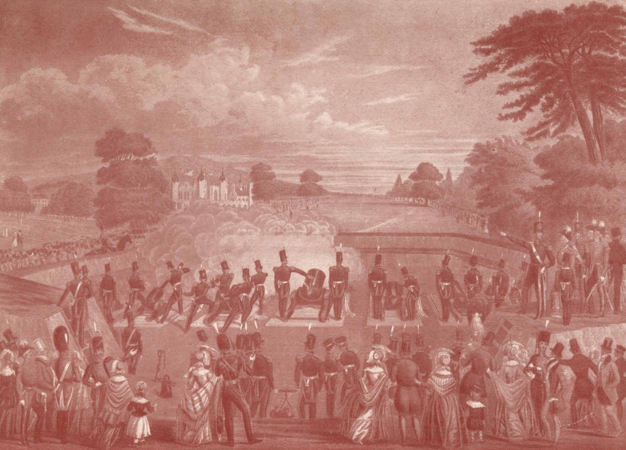 वूलविच में मोर्टार बैटरी, 1847 1909 द्वारा चार्ल्स हंट