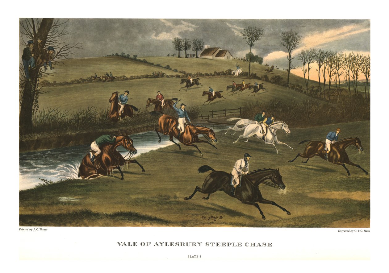 एलेस्बरी स्टीपल चेस की घाटी, प्लेट 2, c1836, c1955 द्वारा चार्ल्स हंट