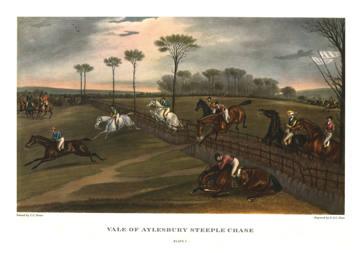 एलेस्बरी स्टीपल चेस की घाटी, प्लेट 3, c1836, c1955 द्वारा चार्ल्स हंट