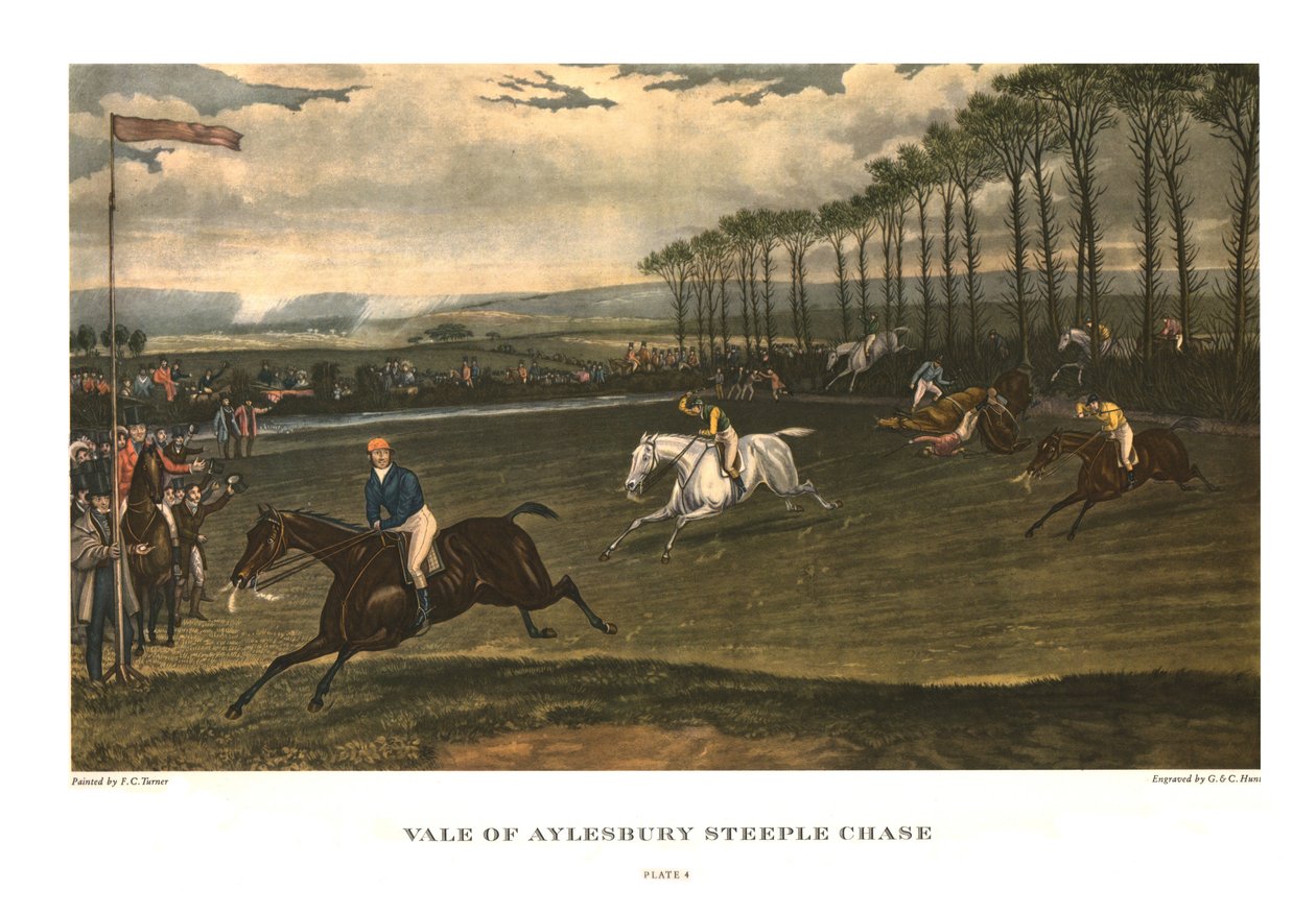एलेस्बरी स्टीपल चेस की घाटी, प्लेट 4, c1836, c1955 द्वारा चार्ल्स हंट