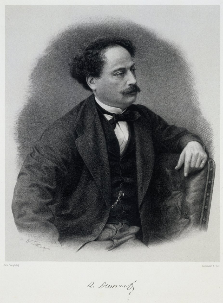 एलेक्जेंडर डुमास, फिल्म 1824-1895, 19वीं सदी के मध्य में। द्वारा चार्ल्स जेरीमी ने चलाई