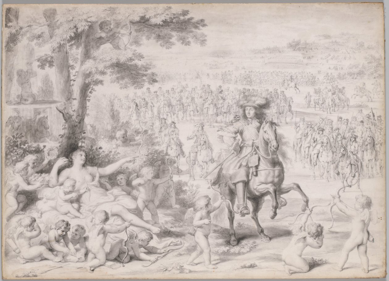 लुई XIV, वीनस द्वारा कब्जा कर लिया, 1670 के शुरू में। द्वारा चार्ल्स ले ब्रून