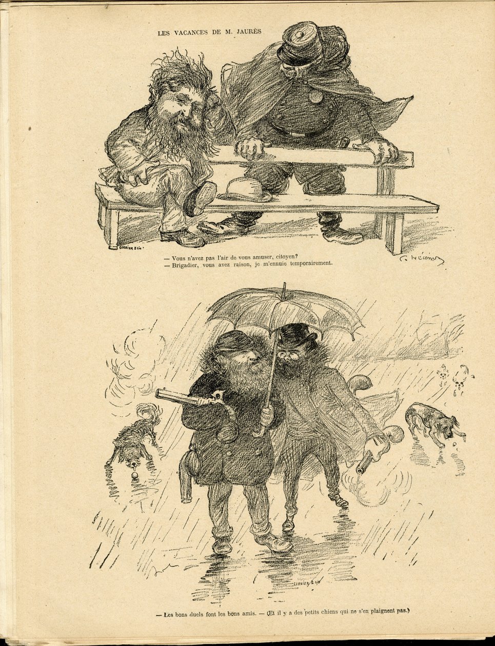 Le Rire . में चार्ल्स लिएंड्रे (1862-1934) द्वारा चित्रण द्वारा चार्ल्स लिएंड्रे