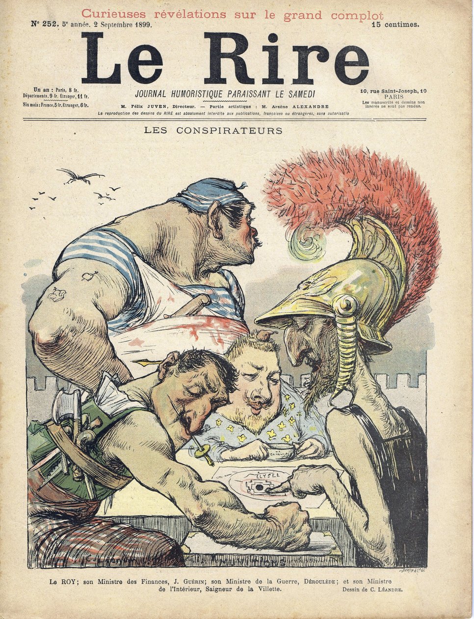 Le Rire . के कवर के लिए चार्ल्स लिएंड्रे का चित्रण (1862-1934) द्वारा चार्ल्स लिएंड्रे