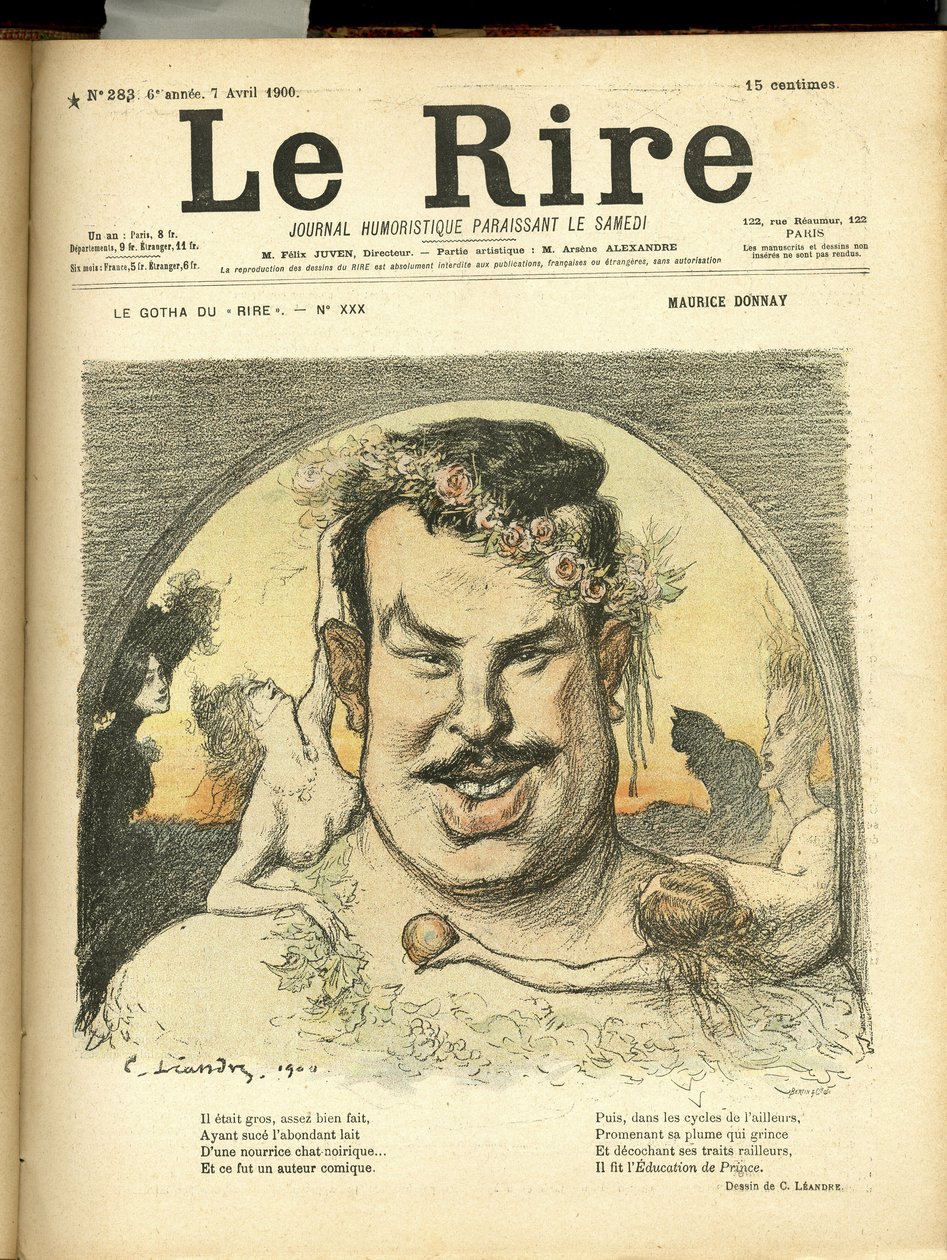 ले रीयर के कवर के लिए चार्ल्स लिएंड्रे का चित्रण (1862-1934) द्वारा चार्ल्स लिएंड्रे