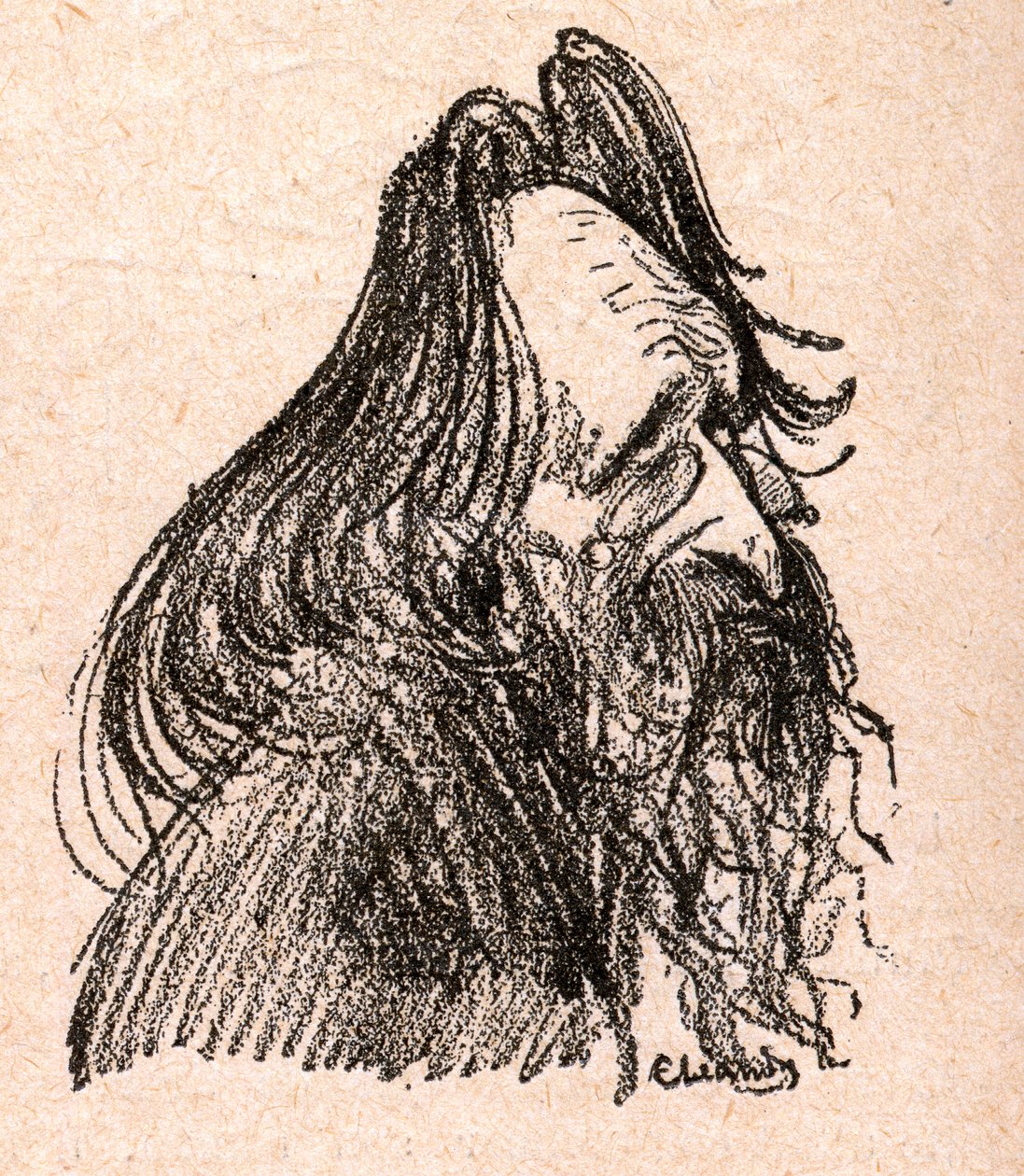 जूल्स गुसेडे (1845-1922) फ्रांसीसी राजनीतिज्ञ - पॉल बॉस्क द्वारा "अवर डियर सॉवरेन" में उत्कीर्णन - चार्ल्स लिएंड्रे द्वारा चित्रण (1862-1934) 1898 - द्वारा चार्ल्स लिएंड्रे