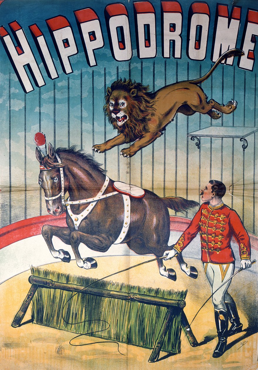 पोस्टर &39;हिप्पोड्रोम&39; सर्कस, c.1900 द्वारा चार्ल्स लेवी