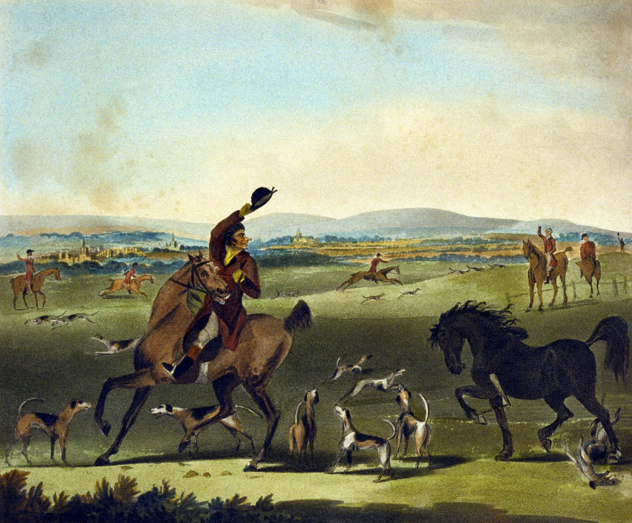 ए चेक, फ्रॉम द पाइचले हंट, एफ. जुक्स द्वारा उकेरा गया (1845-1879) द्वारा चार्ल्स लोरेन (बाद में) स्मिथ