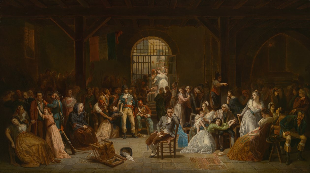 द रोल कॉल ऑफ़ द लास्ट विक्टिम्स ऑफ़ द टेरर, c. 1850. द्वारा चार्ल्स लुई मुलर