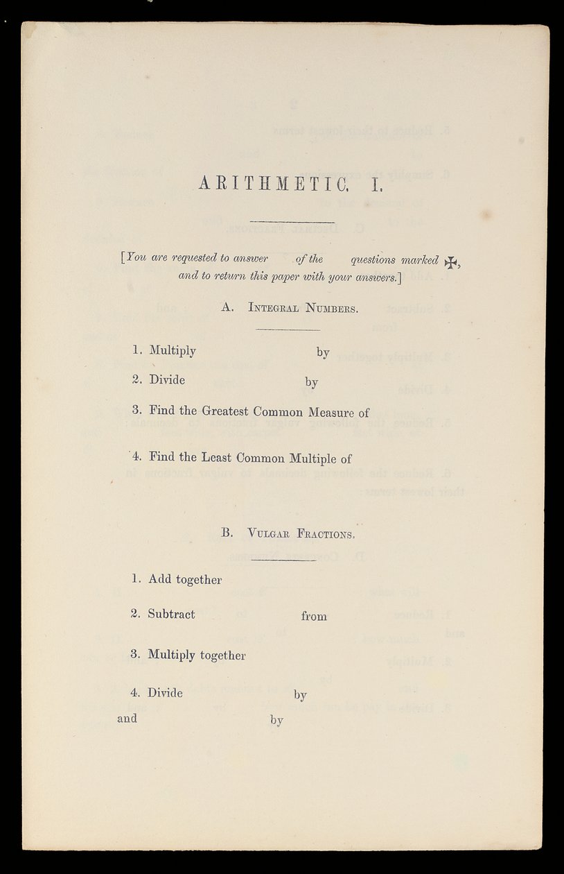 अंकगणित, ऑक्सफोर्ड यूनिवर्सिटी प्रेस, c.1870 (प्रिंट) द्वारा चार्ल्स लुत्विज डोड्सन