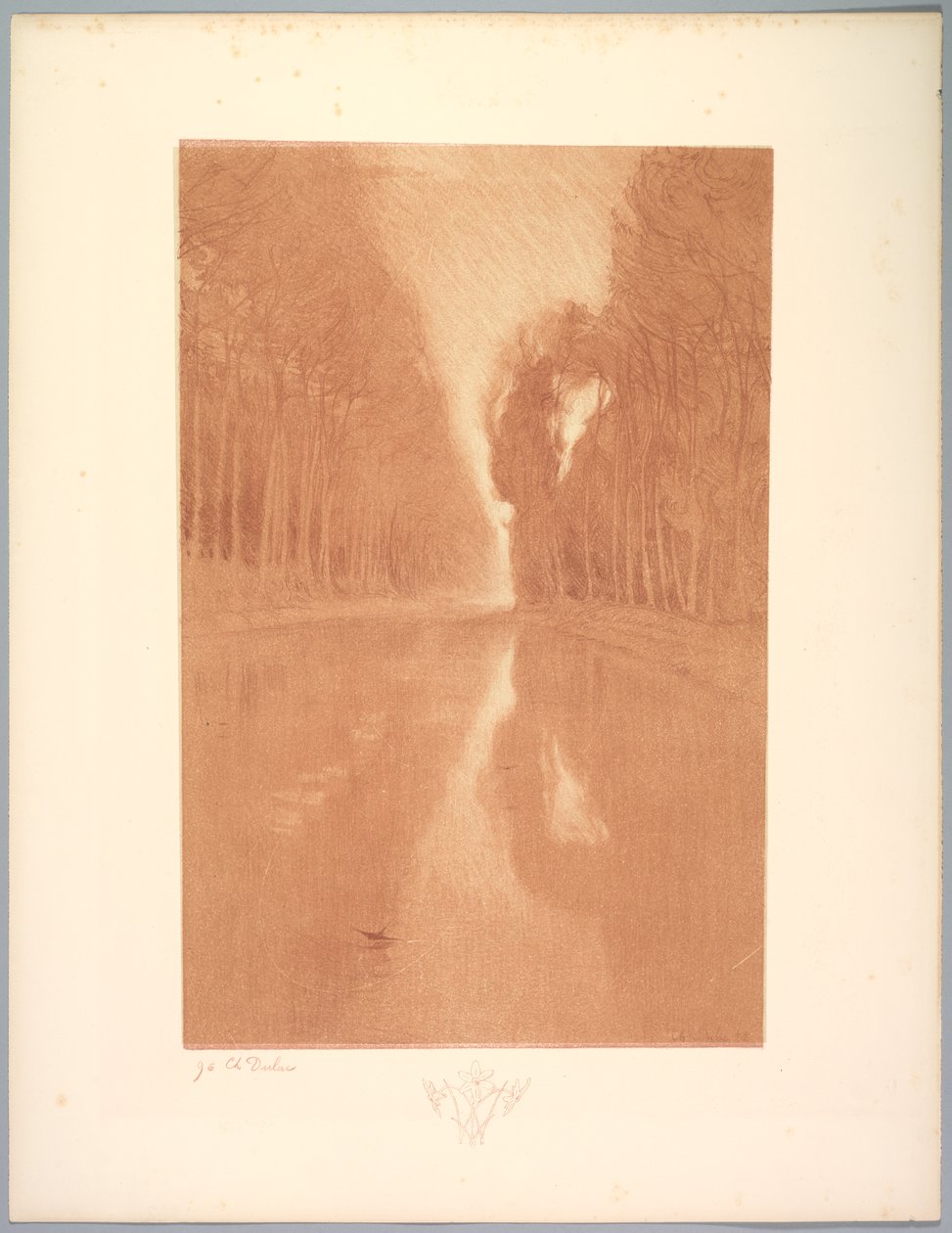 लैंडस्केप सूट: लैंडस्केप, प्लेट 2, नोट, स्टारफ्लॉवर, 1892-1893। द्वारा चार्ल्स मैरी ड्यूलाक