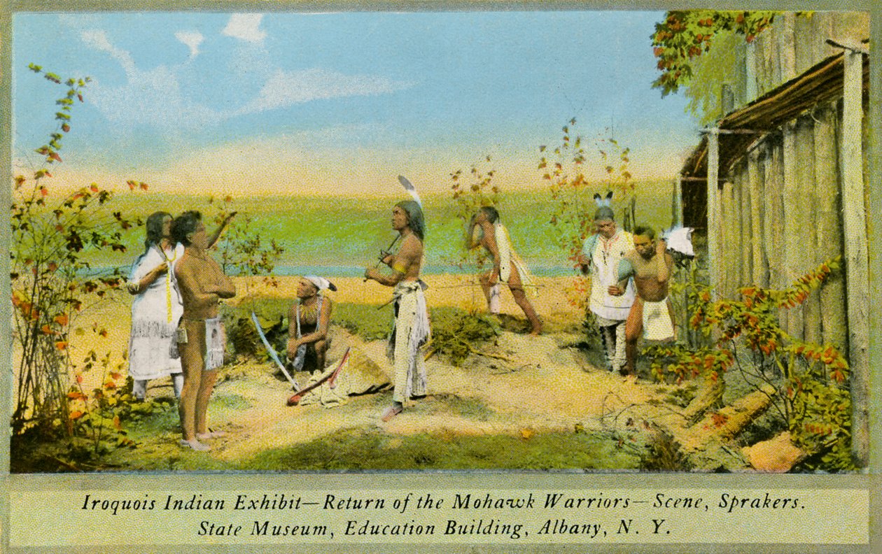 Iroquois भारतीय प्रदर्शनी, राज्य संग्रहालय, अल्बानी द्वारा चार्ल्स मैरियन रसेल