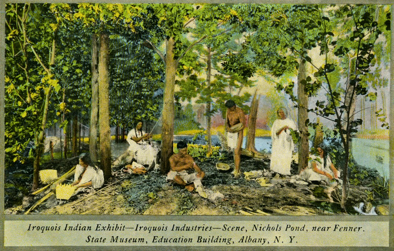 Iroquois भारतीय प्रदर्शनी, राज्य संग्रहालय, अल्बानी द्वारा चार्ल्स मैरियन रसेल